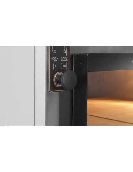 Horno eléctrico para pan y pizza - Nº 4 Ø 36 cm - Mandos mecánicos - Cámara cm 83 x 84 x 27 h