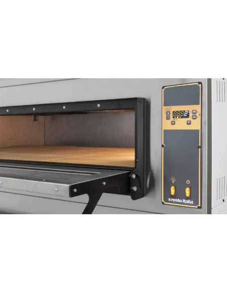 Electric bread and pizza oven - No. 4 + 4 Ø 36 cm - Digital controls - Room cm 83 x 84 x 18 h