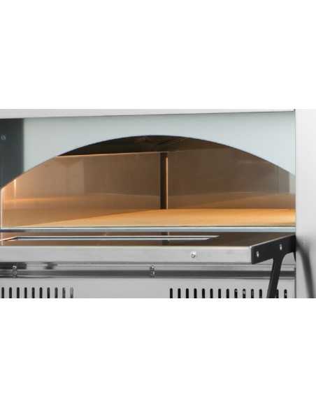 Gas pizza oven 9 pizzas - Modular - Chamber cm 92 x 62 x 15.5 h
