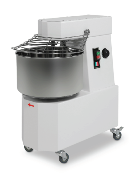 Impastatrice a spirale - Capacità litri 41/kg 36 - Trifase - cm 49.5 x 80 x 77 h