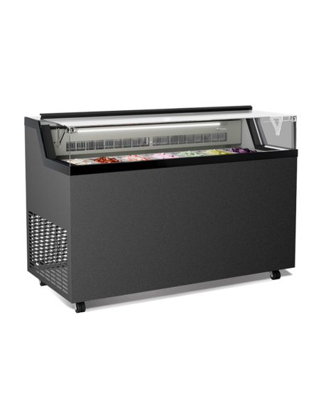 Vitrina de helados, pastelería y palitos - 7 tarrinas de 5 L o 14 de 2,5 L - Cm 134