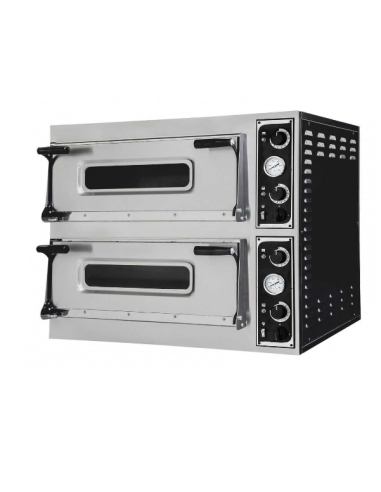 Electric oven 6+6 pizzas - cm 110 x 132 x 74.5h