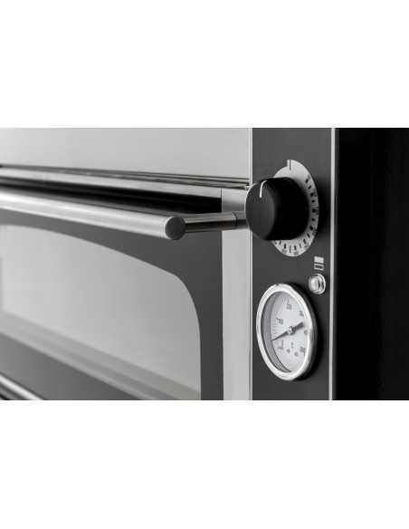 Horno eléctrico 6+6 pizzas - Digital - Encimera y suelo refractarios - cm 100 x 130 x 74,5 h