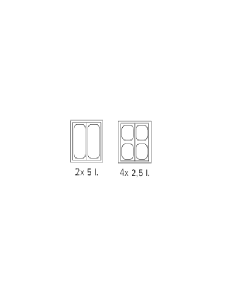 Ice cream counter - Trays No. 2 - Cm 49 x 79 x 34.5 h
