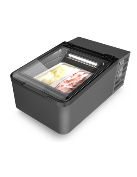 Stand for creamed and stick ice cream - Capacity tubs 2 x 5L or 4 x 2.5L - Led interior light