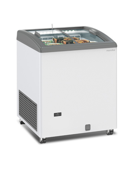 Congelador horizontal con cristales deslizantes - Capacidad litros 170 - Temperatura -18°-25°C- cm 69 x 67 x 91 h