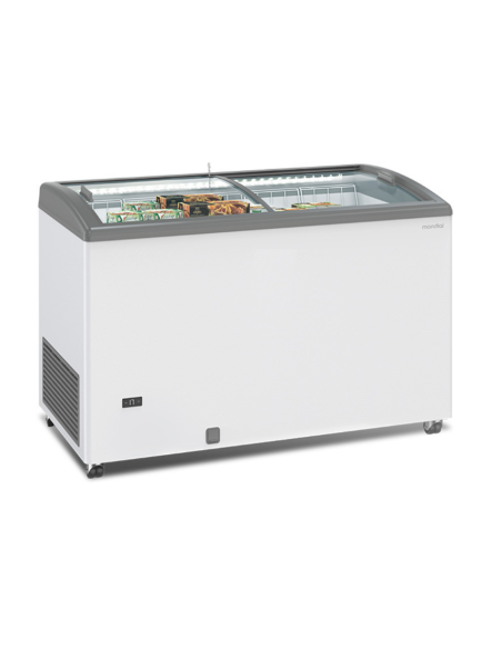 Horizontal freezer with sliding glass - Capacity liters 394 - Temperature -18°-25°C- cm 128 x 67 x 91 h