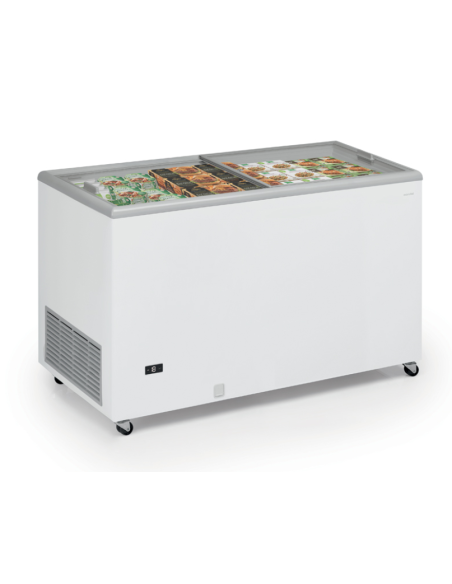 Horizontal freezer with sliding glass - Capacity liters 327 - Temperature -18°-25°C- cm 123.3 x 67 x 89.5 h