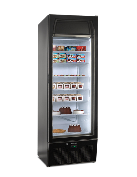 Vitrina congeladora para helados, bollería congelada y alimentos congelados - Temperatura -15°C-25°c - Litros403 - Cm 66.8