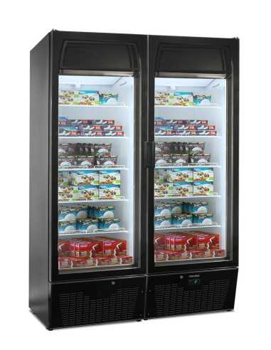 Vertical display case for ice cream and fresh...