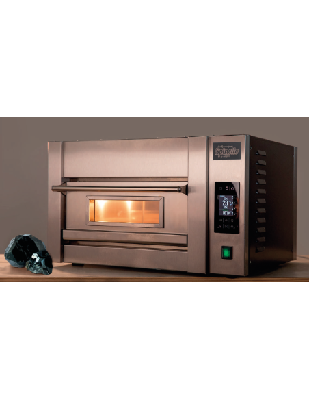 Forno Pizza Elettrico Digitale - n°1 Pizza ø33 - Dimensioni Camera cm 42 x 42 x 15 h