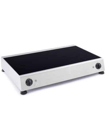 Glass ceramic hob 2 cooking zones - cm 73 x 50...