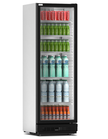 Vetrina refrigerata per bibite e prodotti freschi - Temperatura +3°C+10°C - Litri 378  - cm 59 x 62.9 x 181.7 h