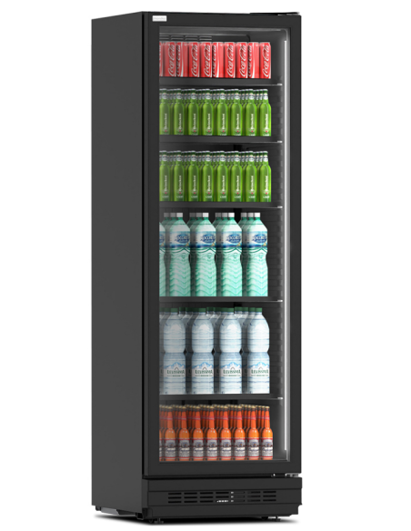 Vetrina refrigerata per bibite e prodotti freschi - Temperatura +3°C+10°C - Litri 378  - cm 59 x 62.9 x 181.7 h