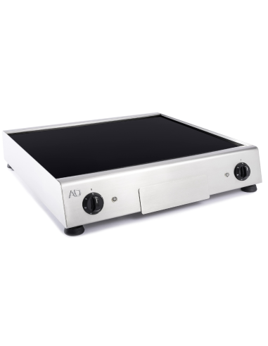 Electric glass ceramic fry top with smooth top...