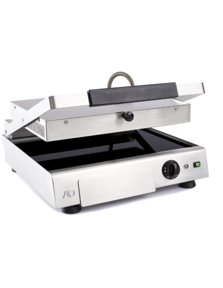Electric glass ceramic plate with smooth surface and smooth lid cm 44 x 28