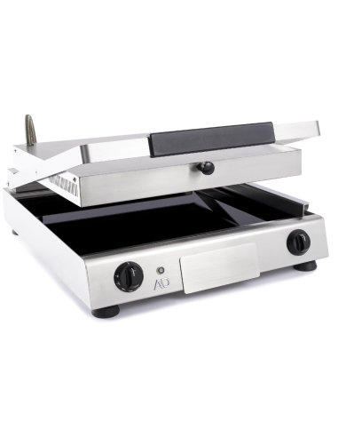 Electric glass ceramic plate with smooth...