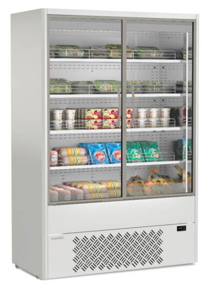 Refrigerated wall unit ideal for dairy products, cold cuts, vegetables - Temperature 0° + 4°C - Cm 133.5 x 64 x 198.1 h