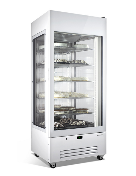 Refrigerated display case for pastry - Temperature -2°C+10°C - Capacity liters 645 - Cm 90 x 74 x 208 h