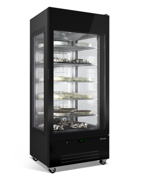 Vitrina refrigerada para bollería - Temperatura -2°C+10°C - Capacidad litros 645 - Cm 90 x 74 x 208 h