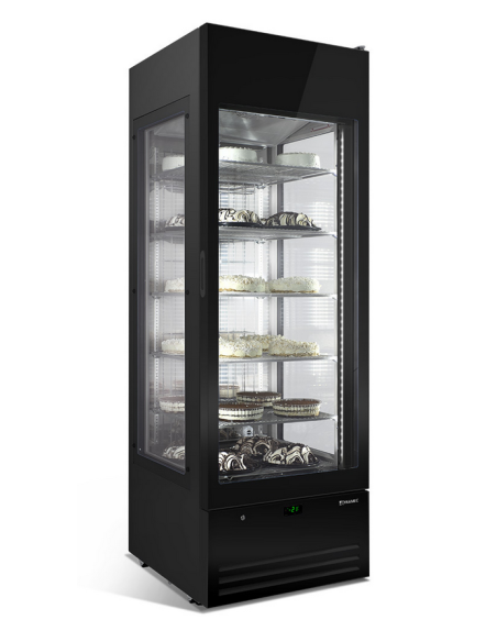 Refrigerated display case for pastry - Temperature -2°C+10°C - Capacity liters 470 - Cm 66.8 x 78.1 x 200 h