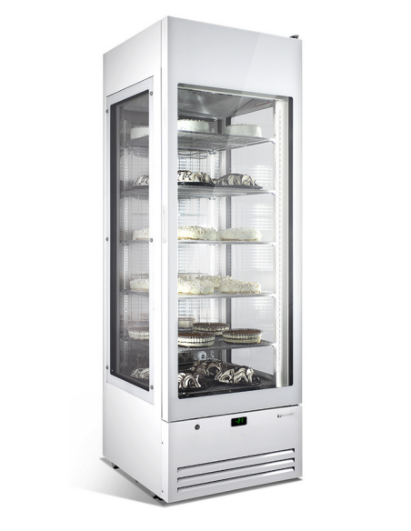 Refrigerated display case for pastry - Temperature -2°C+10°C - Capacity liters 470 - Cm 66.8 x 78.1 x 200 h