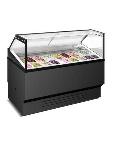 Ice cream, frozen pastry and stick display case...