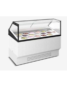 Ice cream, frozen pastry and stick display case - 12 tubs... 2