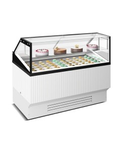 Ice cream, frozen pastry and stick display case - 16 tubs... 2