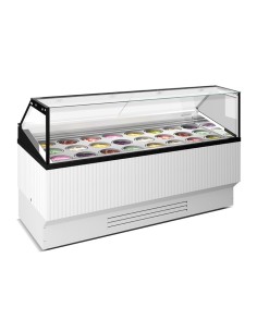 Ice cream, frozen pastry and stick display case - 22 tubs... 2