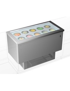 Carapine ice cream and slushie stand - N.10 x 7.5 liters... 2