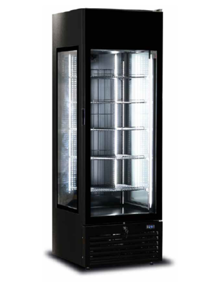 Vetrina Freezer per Gelati e Surgelati - Capacità 446 Lt - cm 68 x 70.6 x 200 h