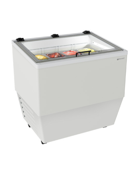Banco per gelato e pasticceria gelata - Vaschette n. 4 x 5L o 8 x 2.5L. - Temp. -5°C-25°C - Cm 85 x 62.9 x 87.2 h
