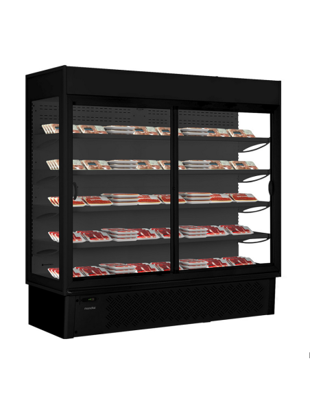 Refrigerated wall unit with sliding doors - Temperature 0°+10°C - Cm 188.5 x 73.7 x 198.7 h
