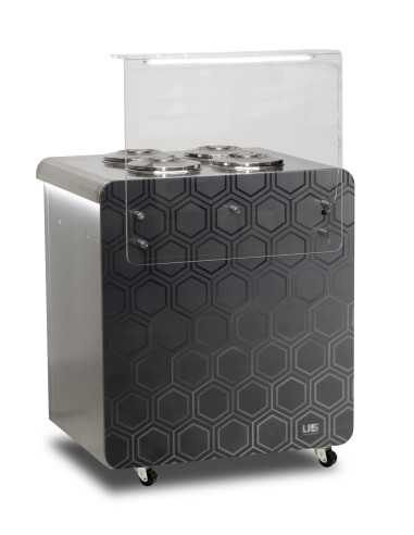 Ice cream sump - N. 4 + 2 carapins Lt 7.5 - cm...