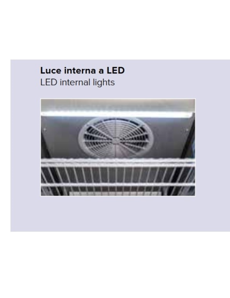Freezer cabinet - Capacity liters 700 - Temperature -18°C-22°C - Cm 70 x 82.3 x 204.5 h