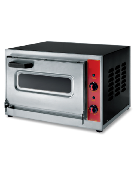 Electric pizza oven - Capacity 1 pizza ø 40 - Temperature max 500 °C - Chamber cm 40.5 x 40.5 x 18 h