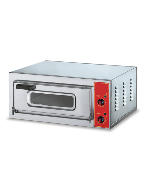 Electric 1-chamber pizza oven - Capacity 1 pizza ø 40 - Chamber cm 50 x 51 x 11 h