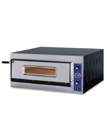 1-chamber electric pizza oven - Capacity 4 pizzas - Chamber cm 66 x 66 x 14 h