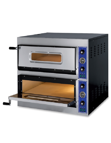 Electric pizza oven 2 chambers - Capacity 6 + 6...