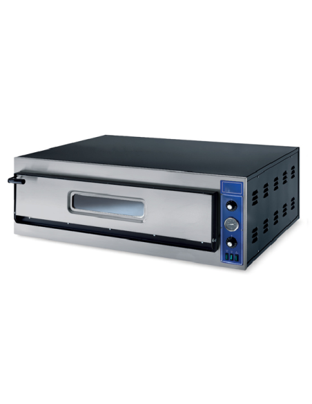 1-chamber electric pizza oven - Capacity 6 pizzas - Chamber cm 99 x 66 x 14 h