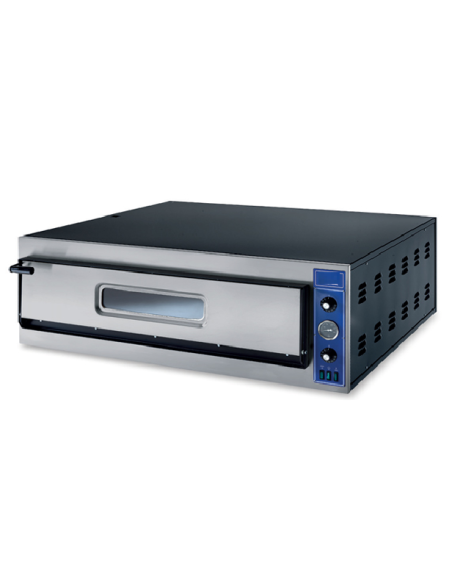 Horno eléctrico de 1 cámara - Capacidad 9 pizzas - Cámara cm 99 x 99 x 14 h