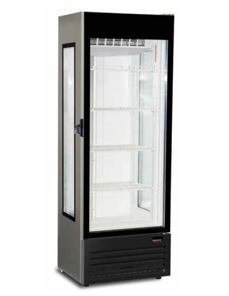 Refrigerated display case for Beverages and fresh products - Capacity lt 410 - cm 68 x 64.4 x 200 h