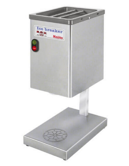 Professional ice splitter 120 kg per hour - adjustable height - cm 20 x 33 x 47/57 h