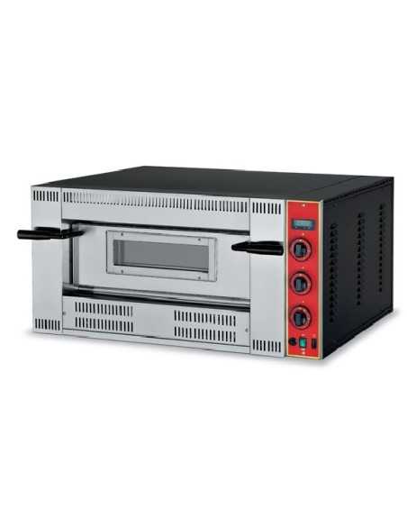 Horno a gas para 4 pizzas - Temperatura max 500°C - Cámara cm 62 x 62 x 15.5 h