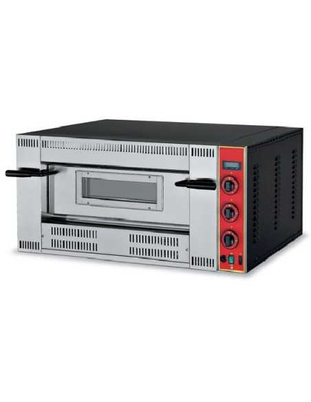 Gas pizza oven for 4 pizzas - Temperature max 500°C - Chamber cm 72 x 72 x 15.5 h
