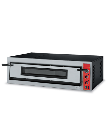 Horno eléctrico 1 cámara - Capacidad 6 pizza ø 36 - Cámara cm 108 x 72 x 14 h