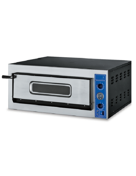 Horno eléctrico para pizza 1 cámara - Capacidad 6 pizza ø 36 - Cámara cm 72 x 108 x 14 h