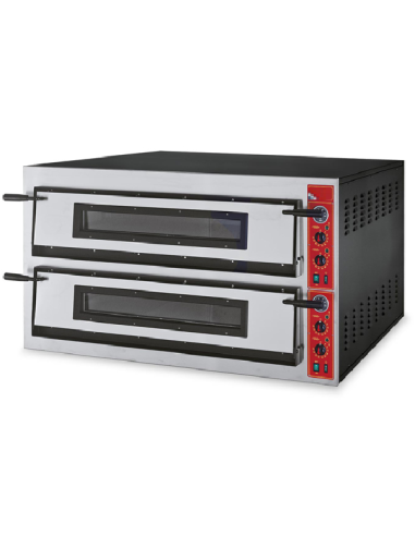 Horno eléctrico para pizza de 2 cámaras -...