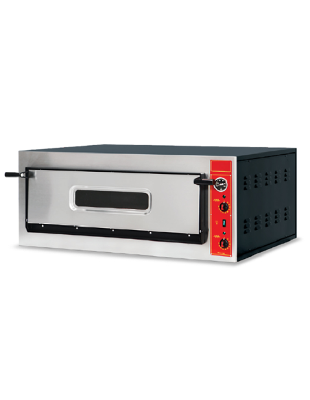 Horno eléctrico para pan y pizza 2 bandejas cm 60 x 40 - Cámara cm 84 x 70 x 18 h